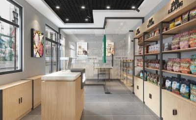 现代风格宠物食品店3D模型下载